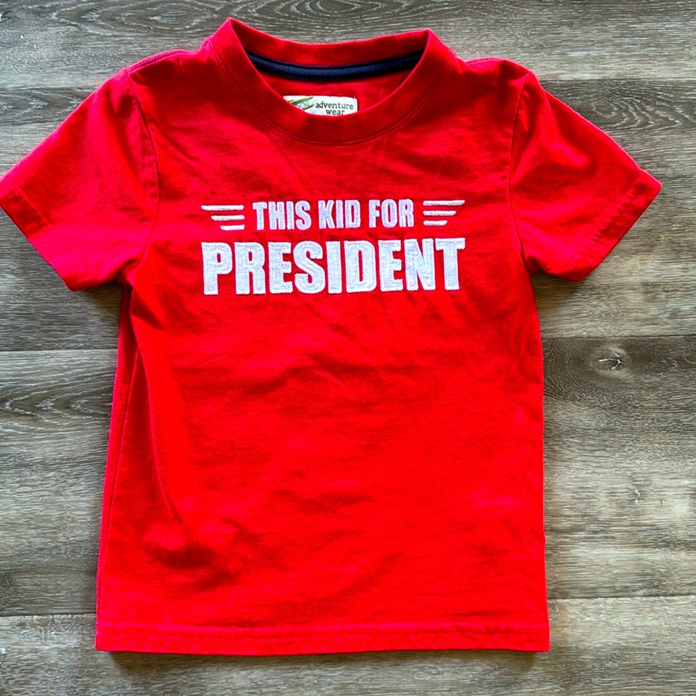 This Kid For President Red Short Sleeve T-Shirt